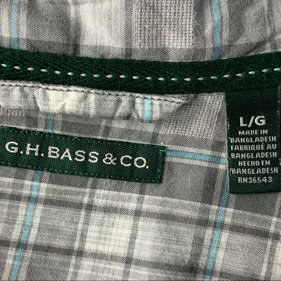 G.H Bass & Co Men’s Button Down Shirts Size L - Picture 4 of 6